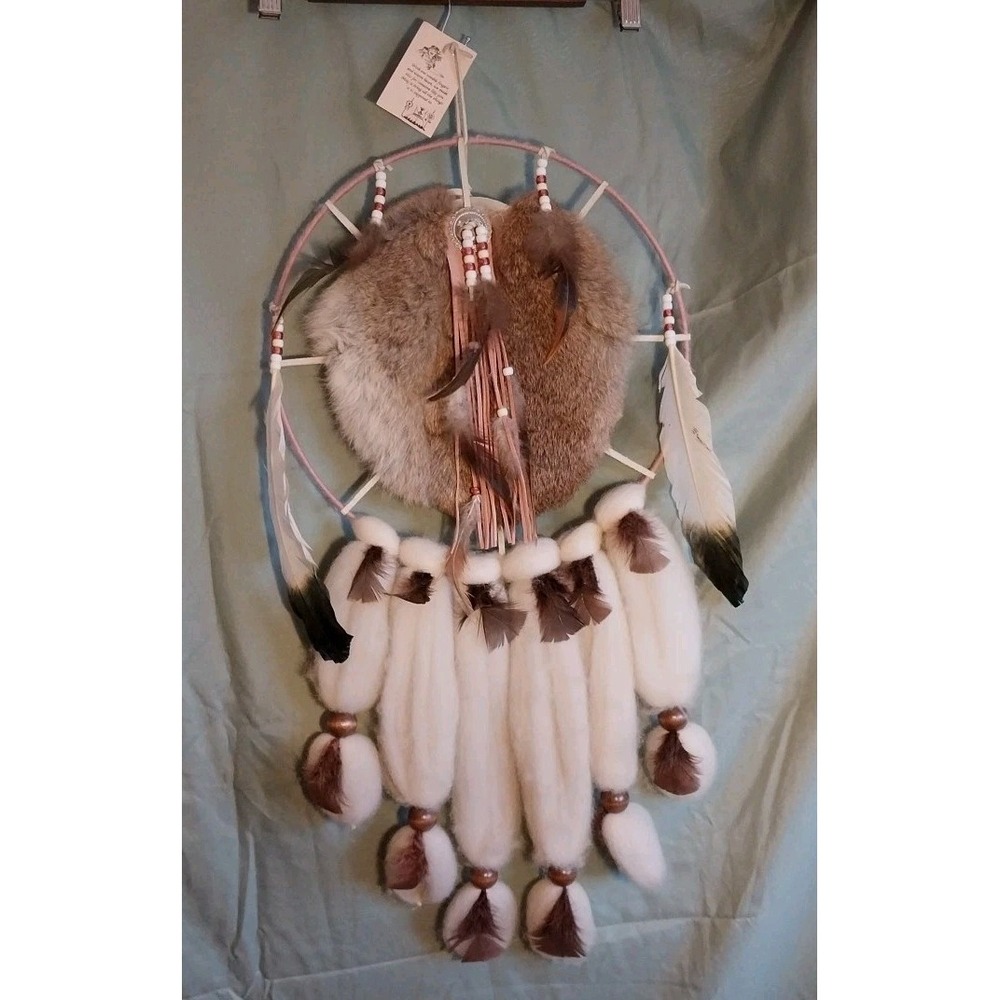 Dream Catcher Handmade Feathers Native American Mandella Shield Wall Hanging 28" - Picture 1 of 14